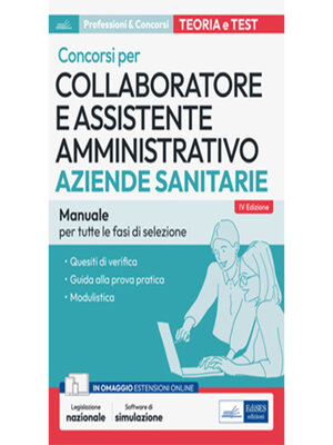 cover image of Concorsi  per Collaboratore e Assistente amministrativo nelle Aziende Sanitarie